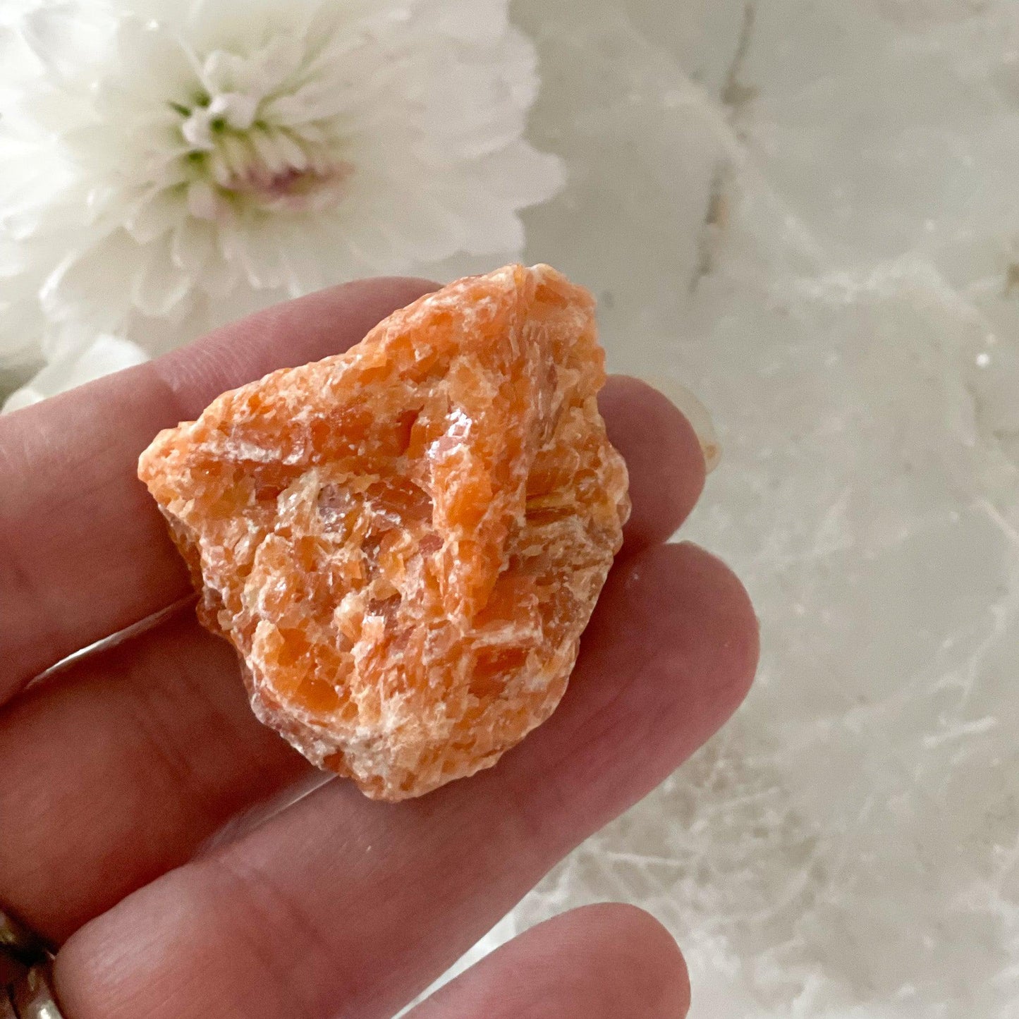 Raw Orchid Calcite #408-Happily Zen