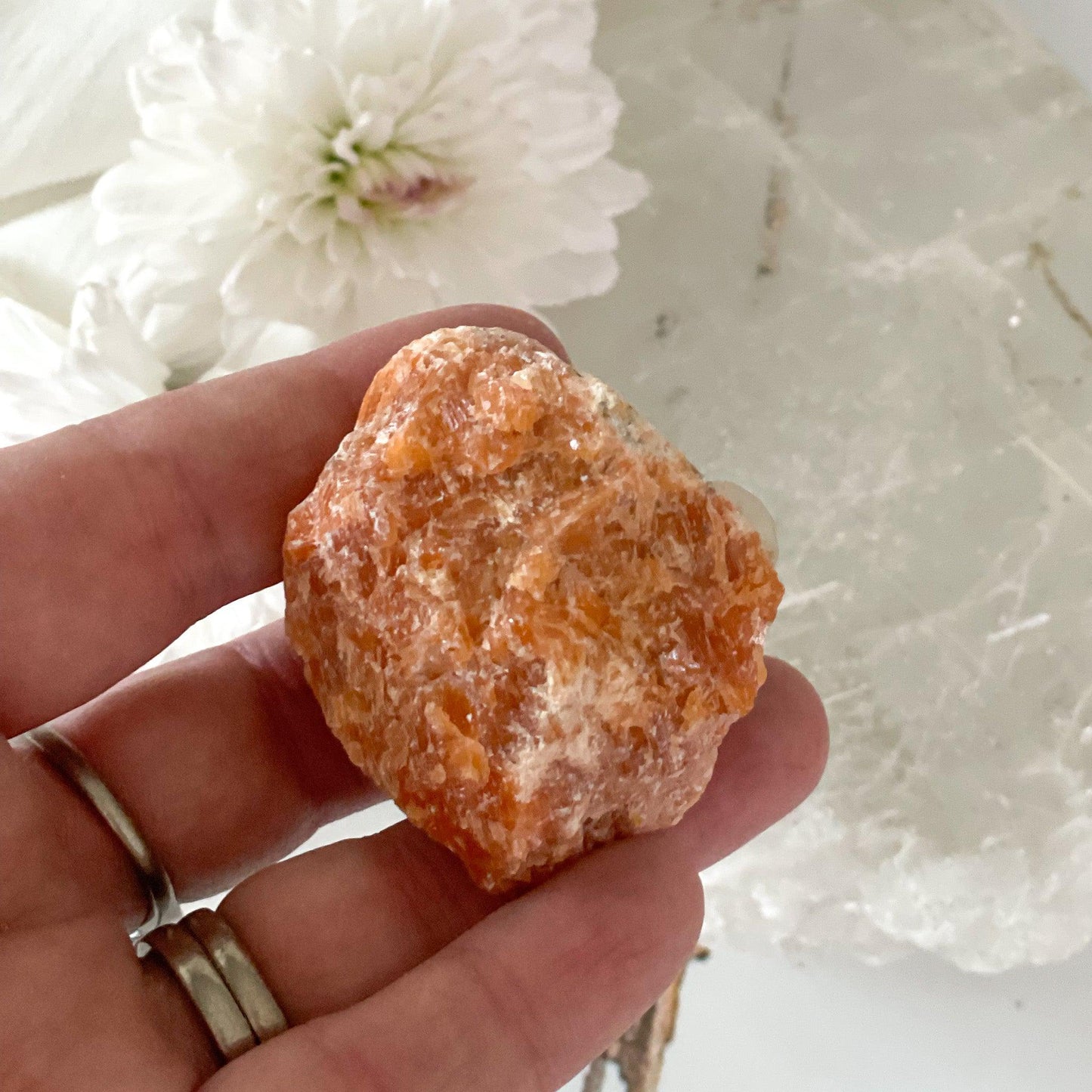 Raw Orchid Calcite #409-Happily Zen