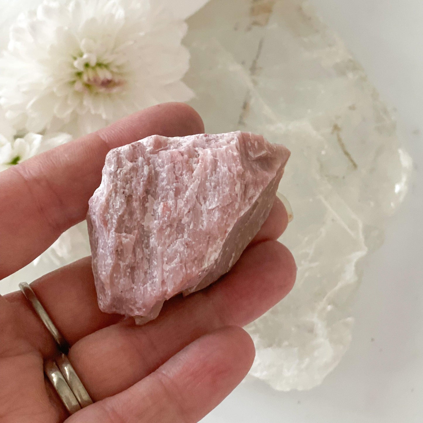 Raw Pink Jasper #355-Happily Zen