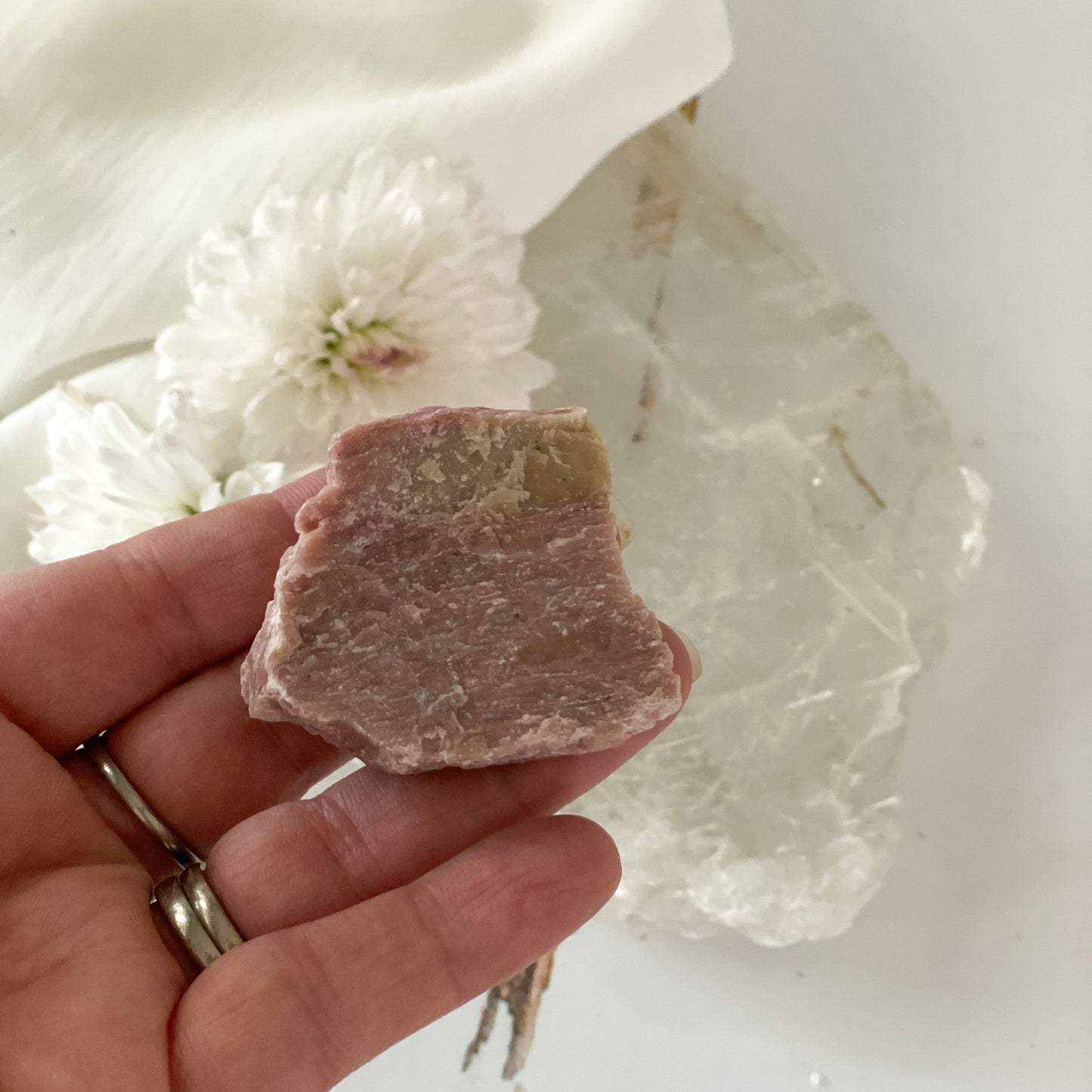 Raw Pink Jasper #358-Happily Zen