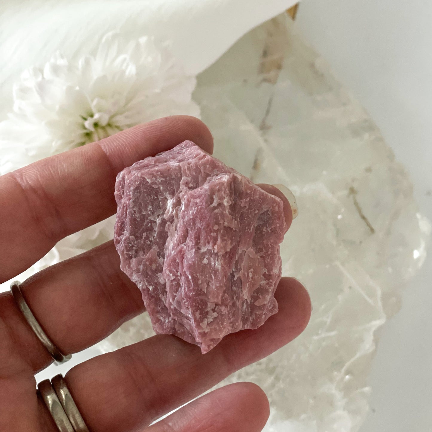 Raw Pink Jasper #361-Happily Zen
