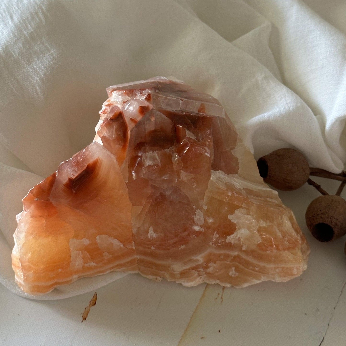 Raw Rainbow Calcite #652-Happily Zen