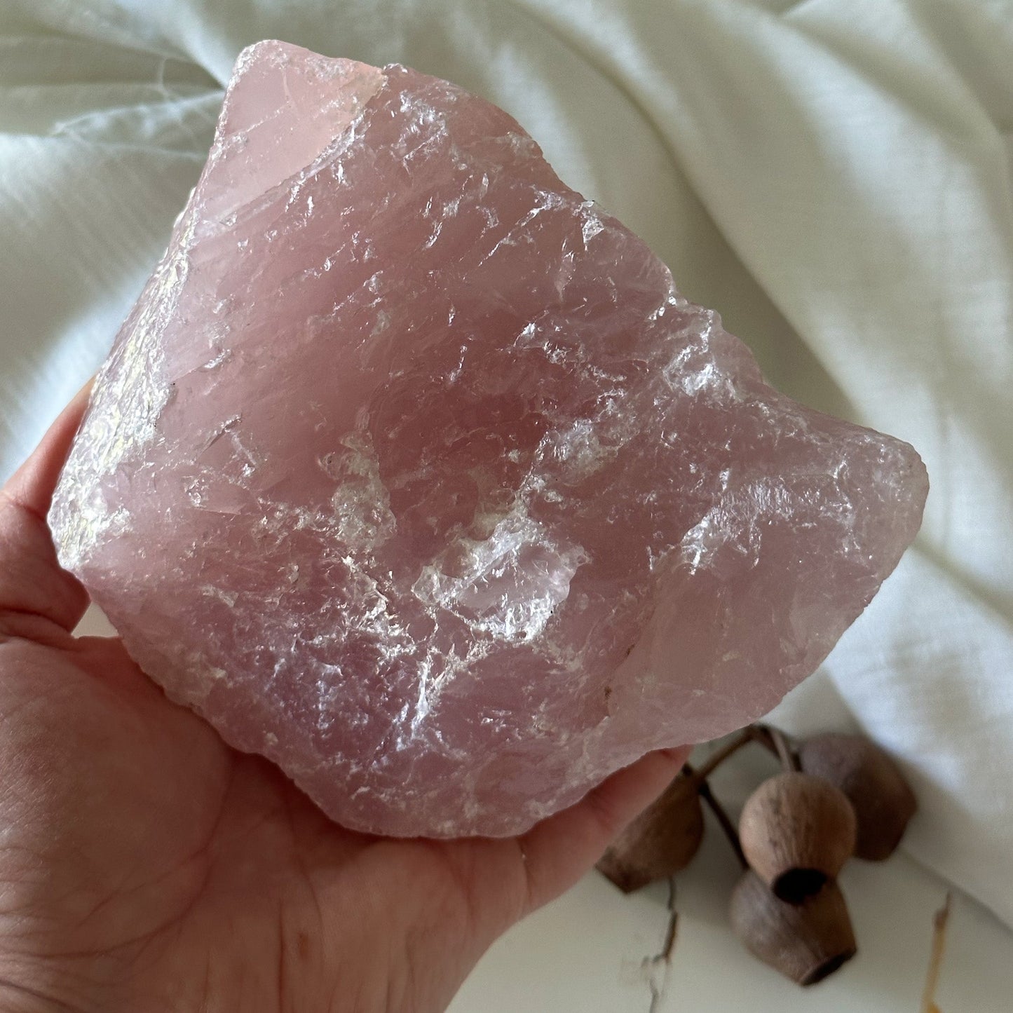 Raw Rose Quartz #649-Happily Zen