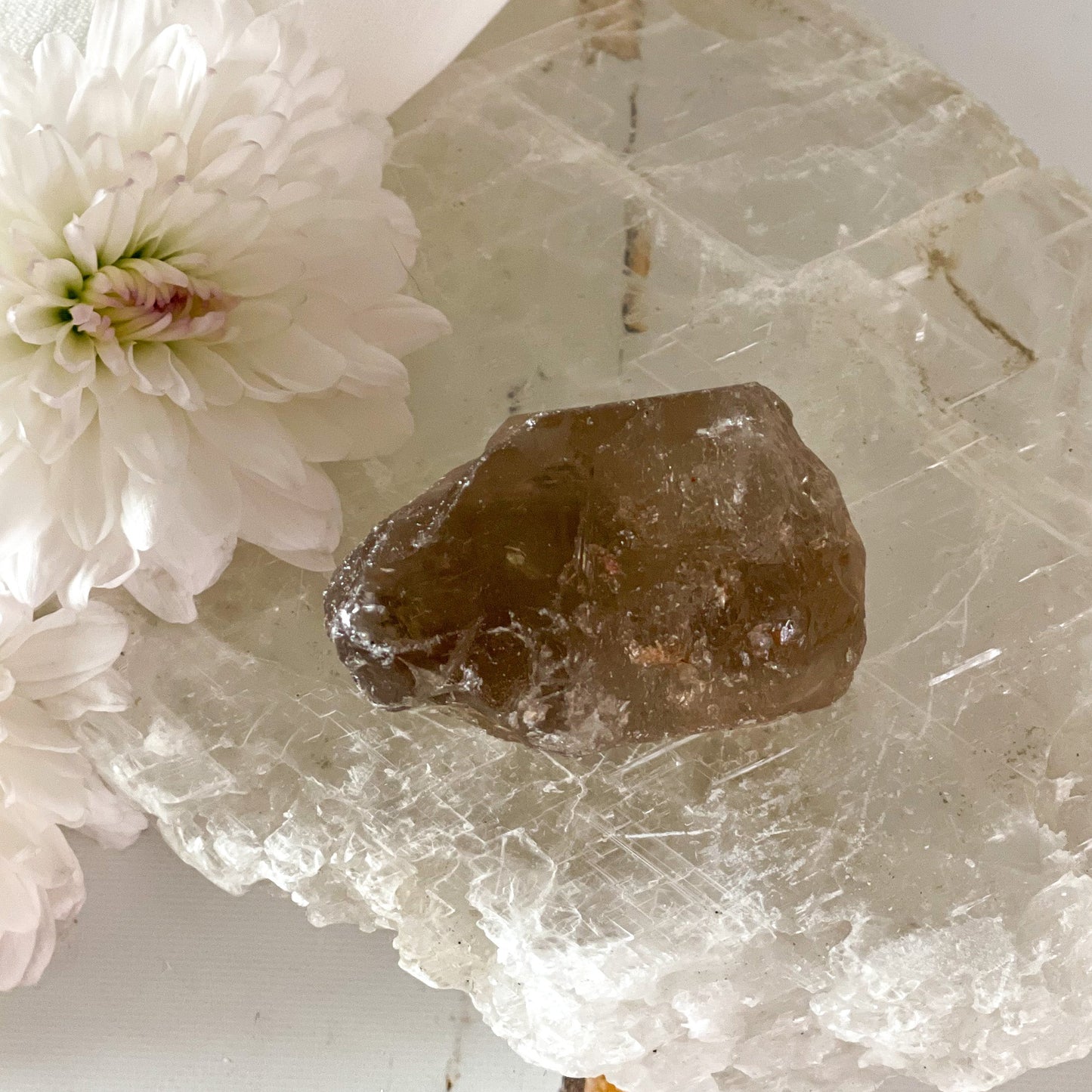 Raw Smokey Quartz #343-Happily Zen