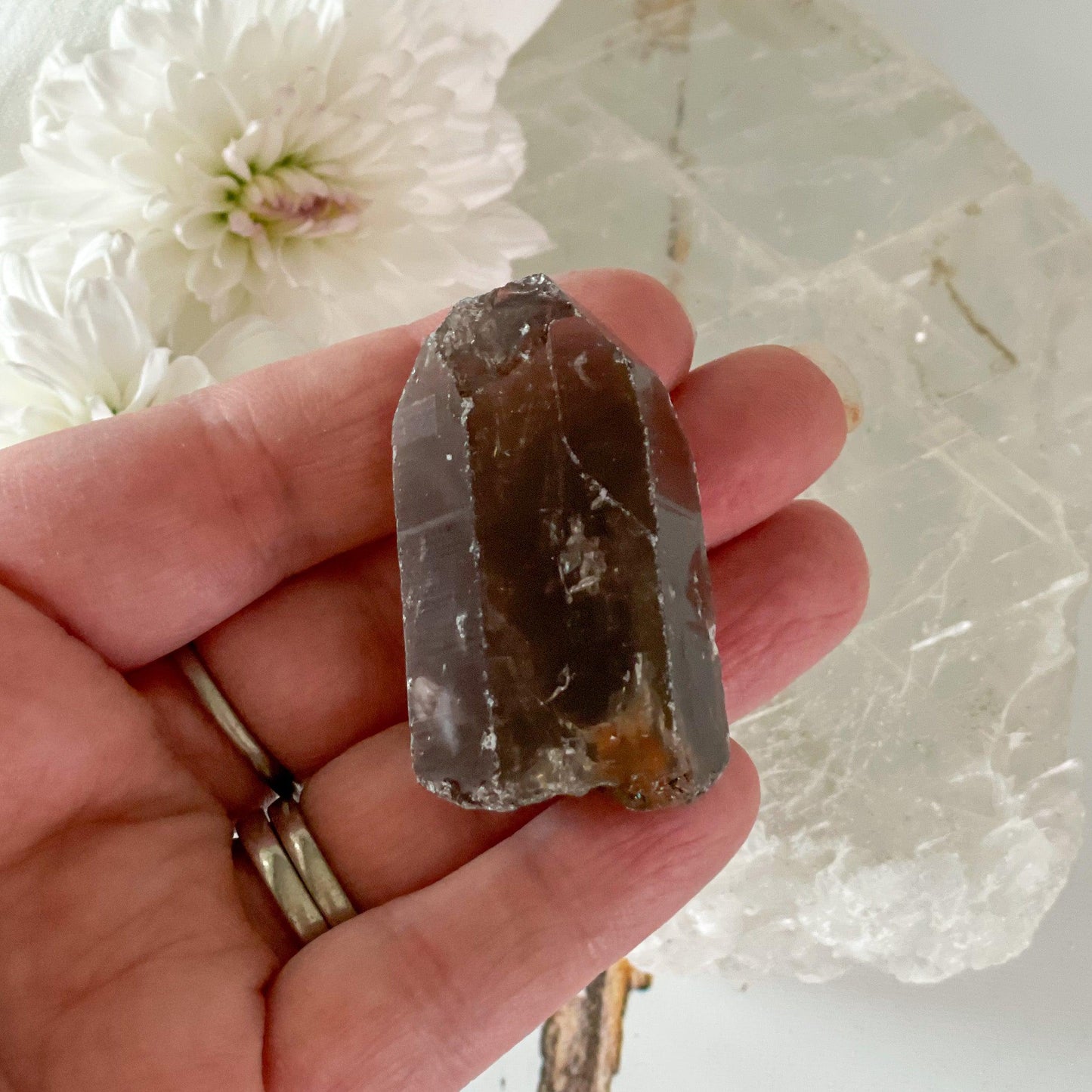 Raw Smokey Quartz #344-Happily Zen