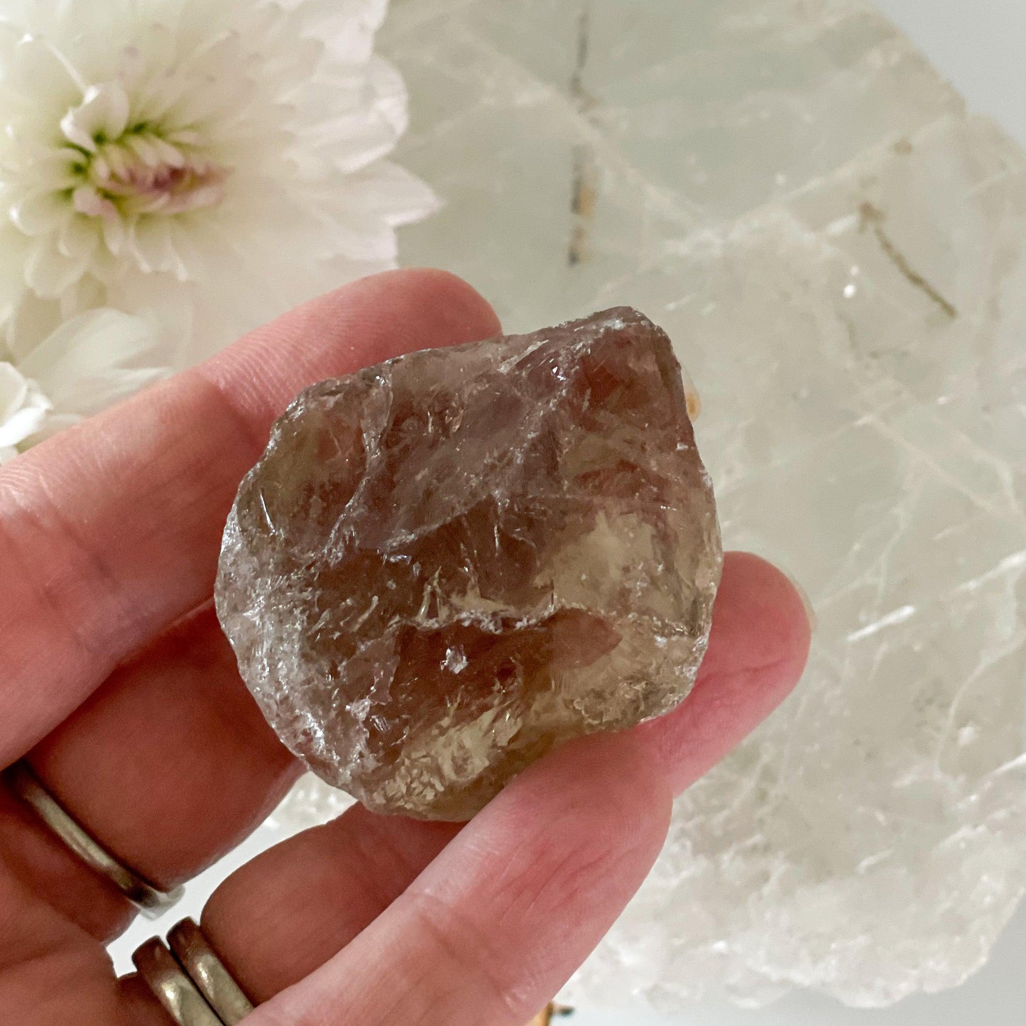 Raw Smokey Quartz #345-Happily Zen