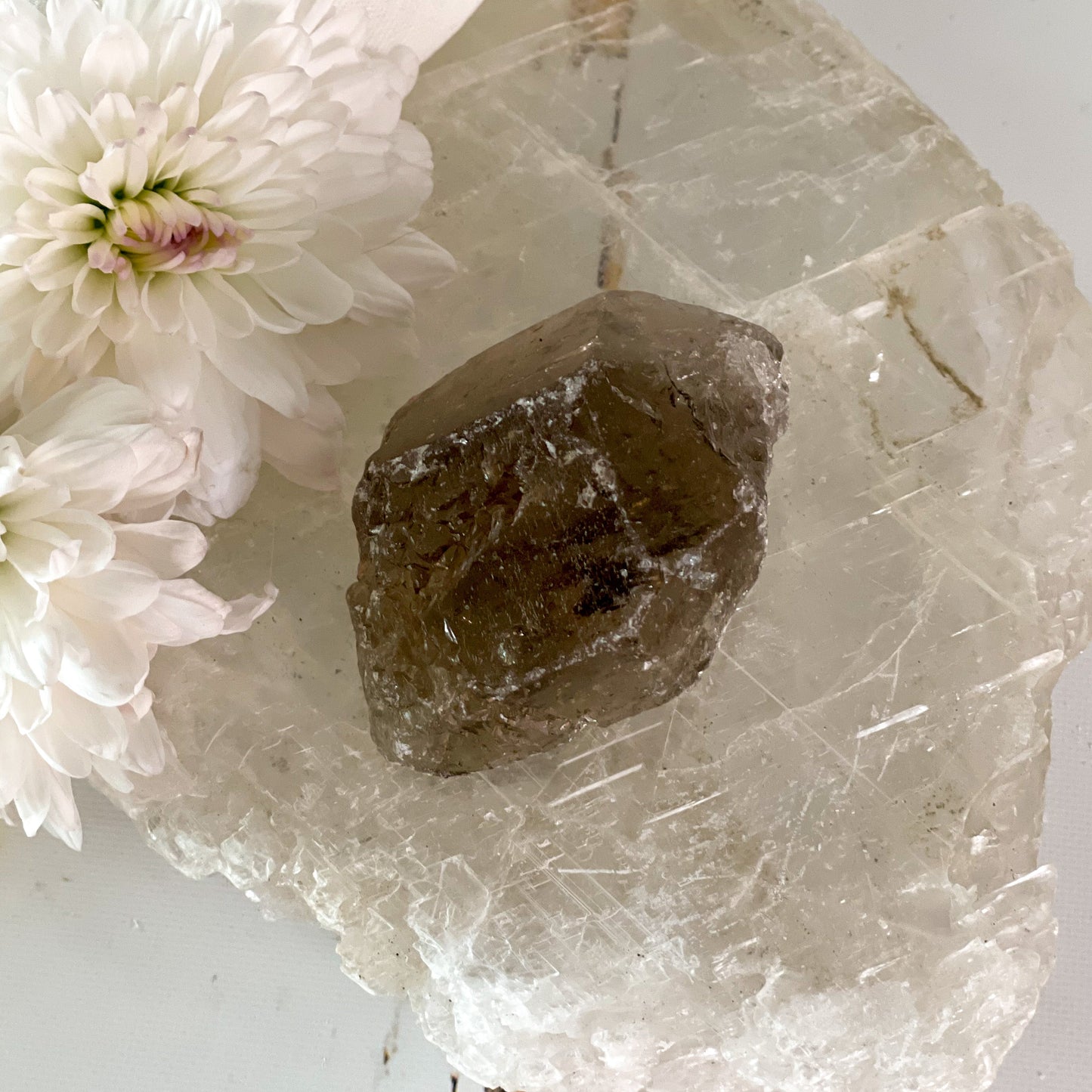 Raw Smokey Quartz #346-Happily Zen