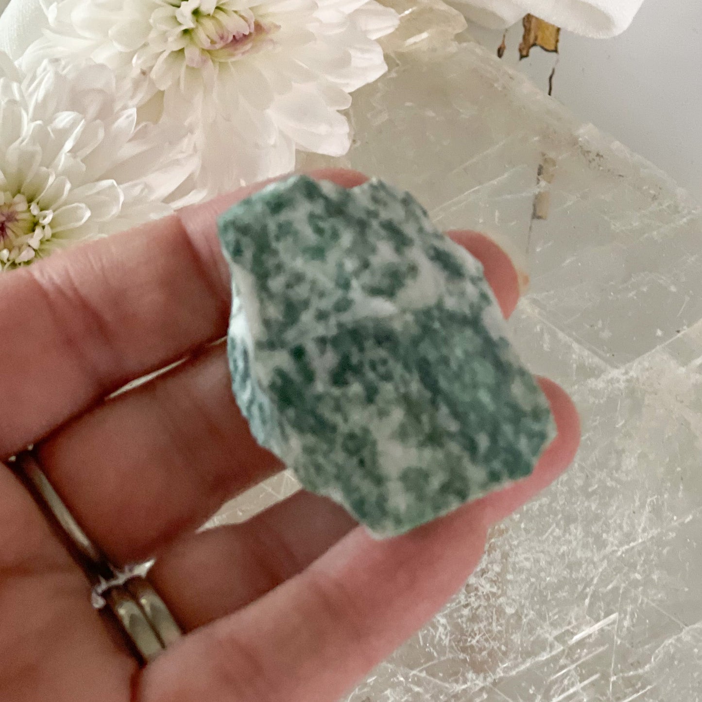 Raw Tree Agate #398-Happily Zen