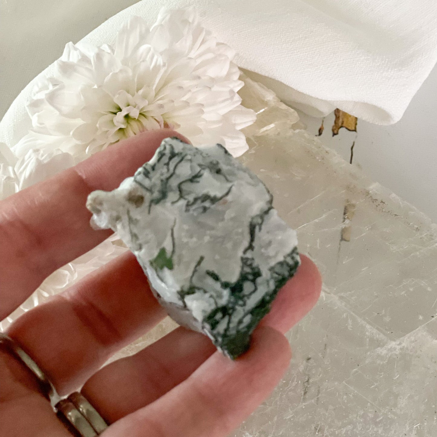 Raw Tree Agate #399-Happily Zen