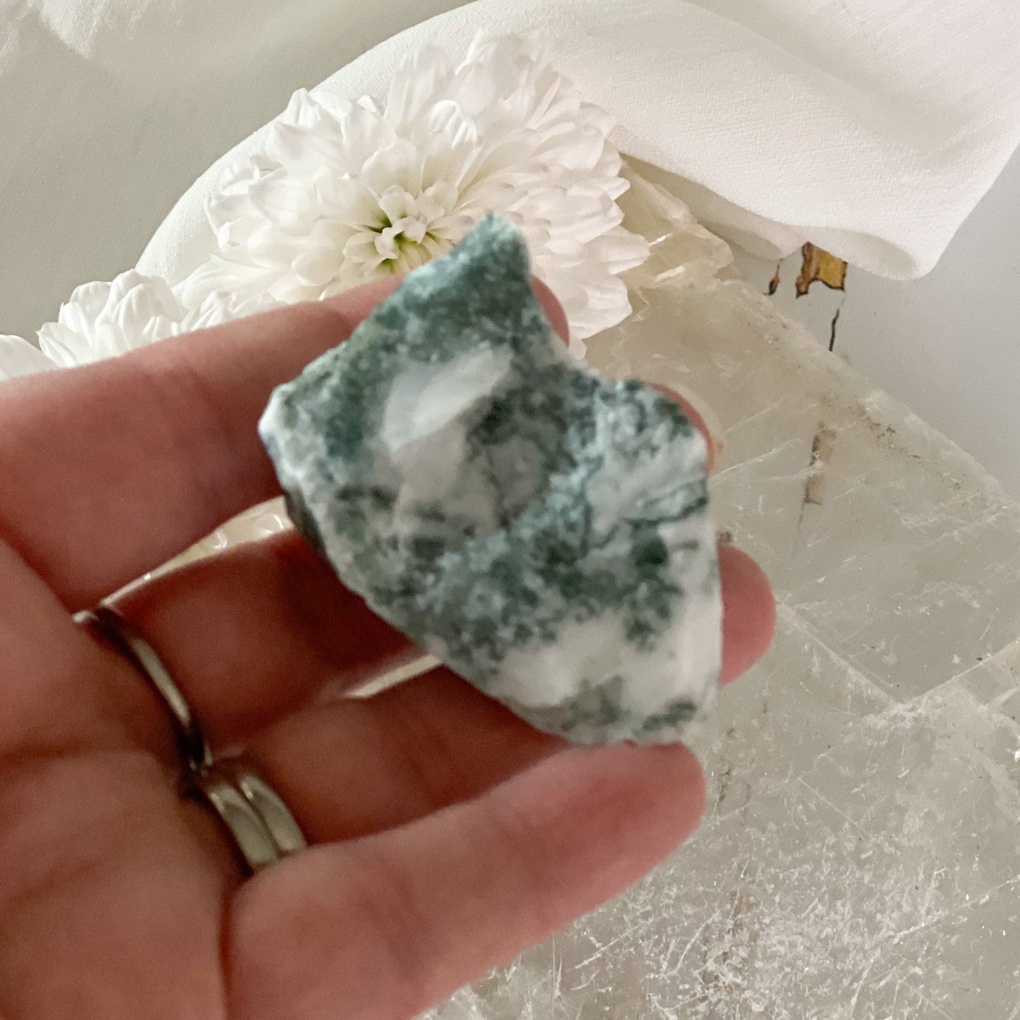 Raw Tree Agate #400-Happily Zen