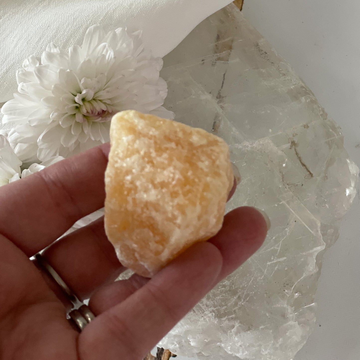 Raw Yellow Calcite #362-Happily Zen