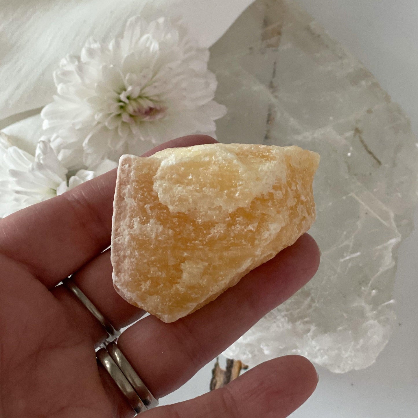 Raw Yellow Calcite #363-Happily Zen
