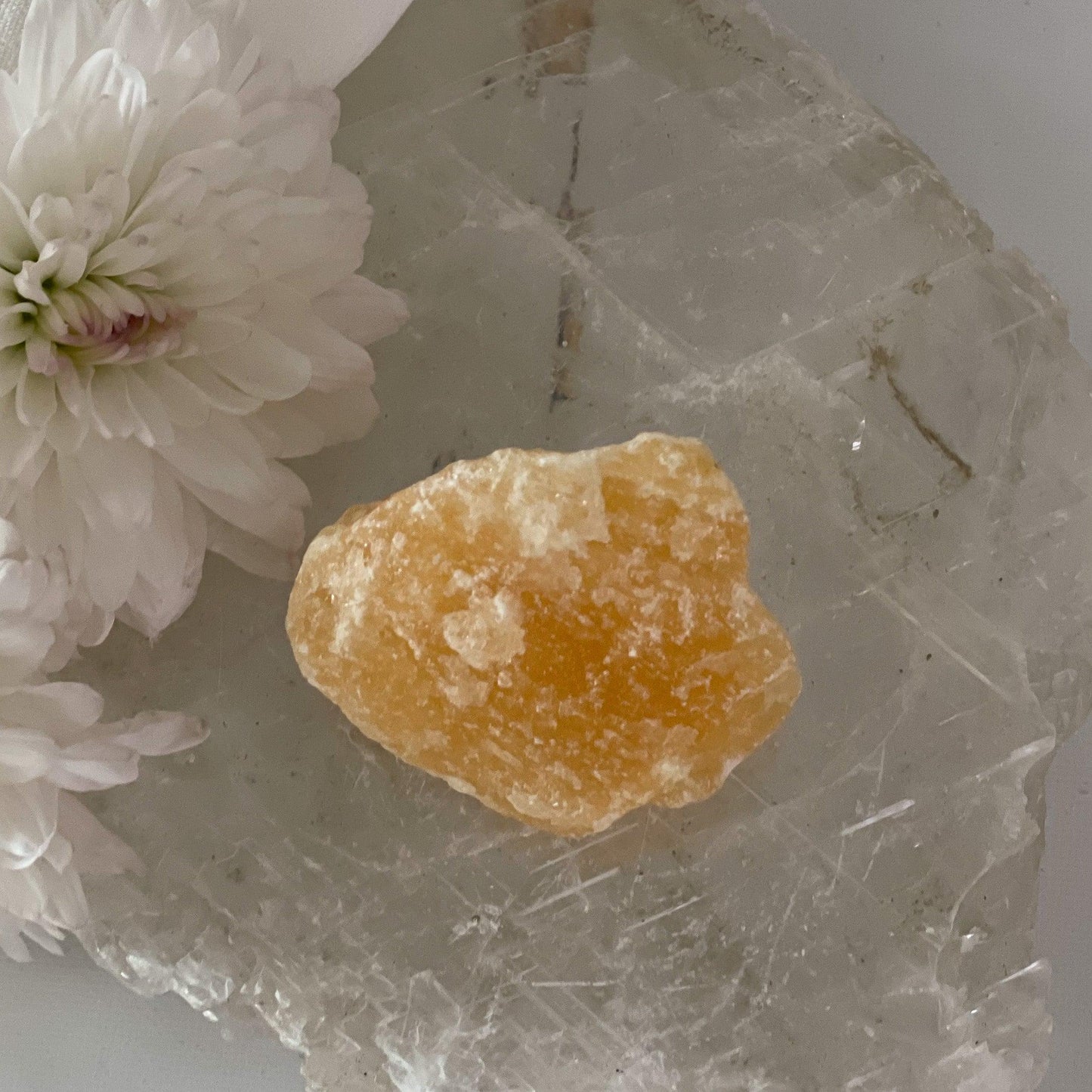 Raw Yellow Calcite #365-Happily Zen