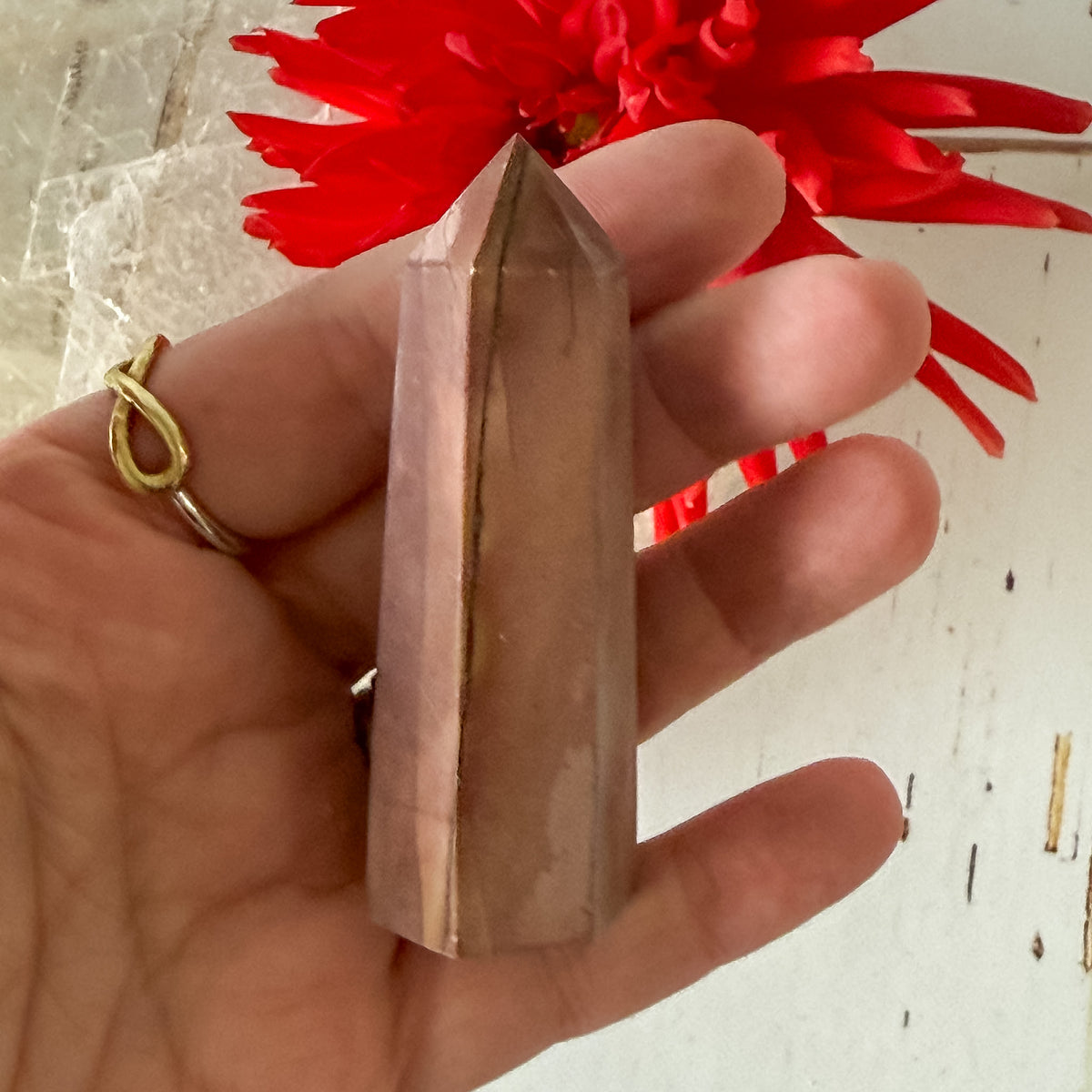 Red Jasper Tower #1280-Happily Zen