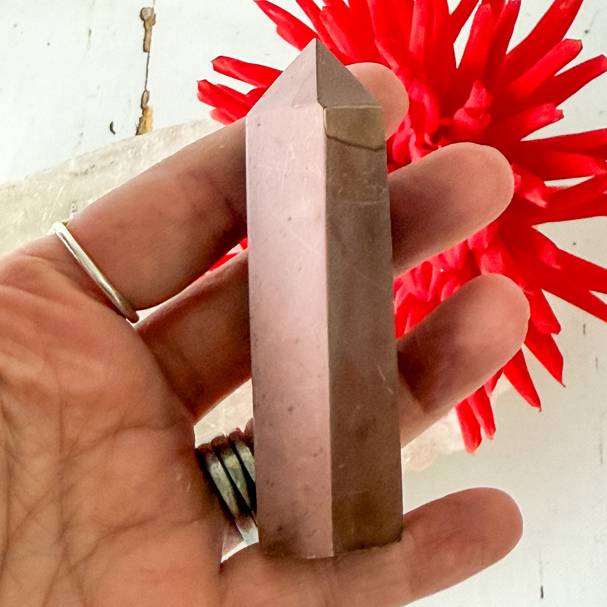 Red Jasper Tower #1281-Happily Zen
