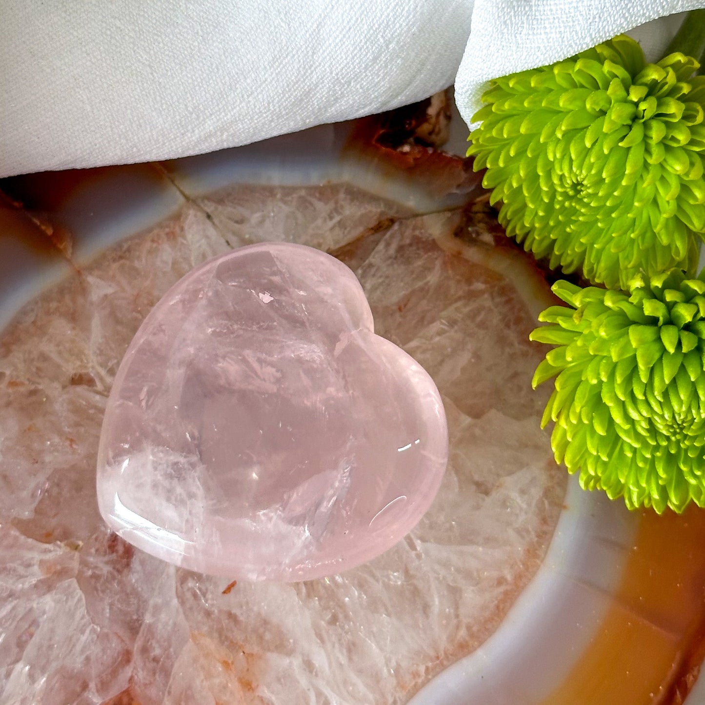 Rose Quartz Heart #817-Happily Zen