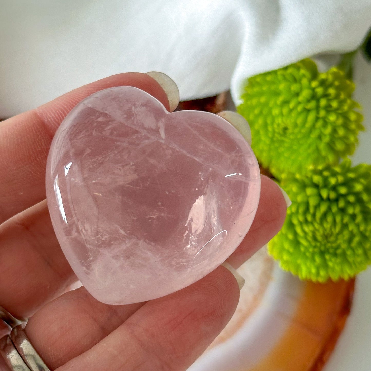 Rose Quartz Heart #817-Happily Zen