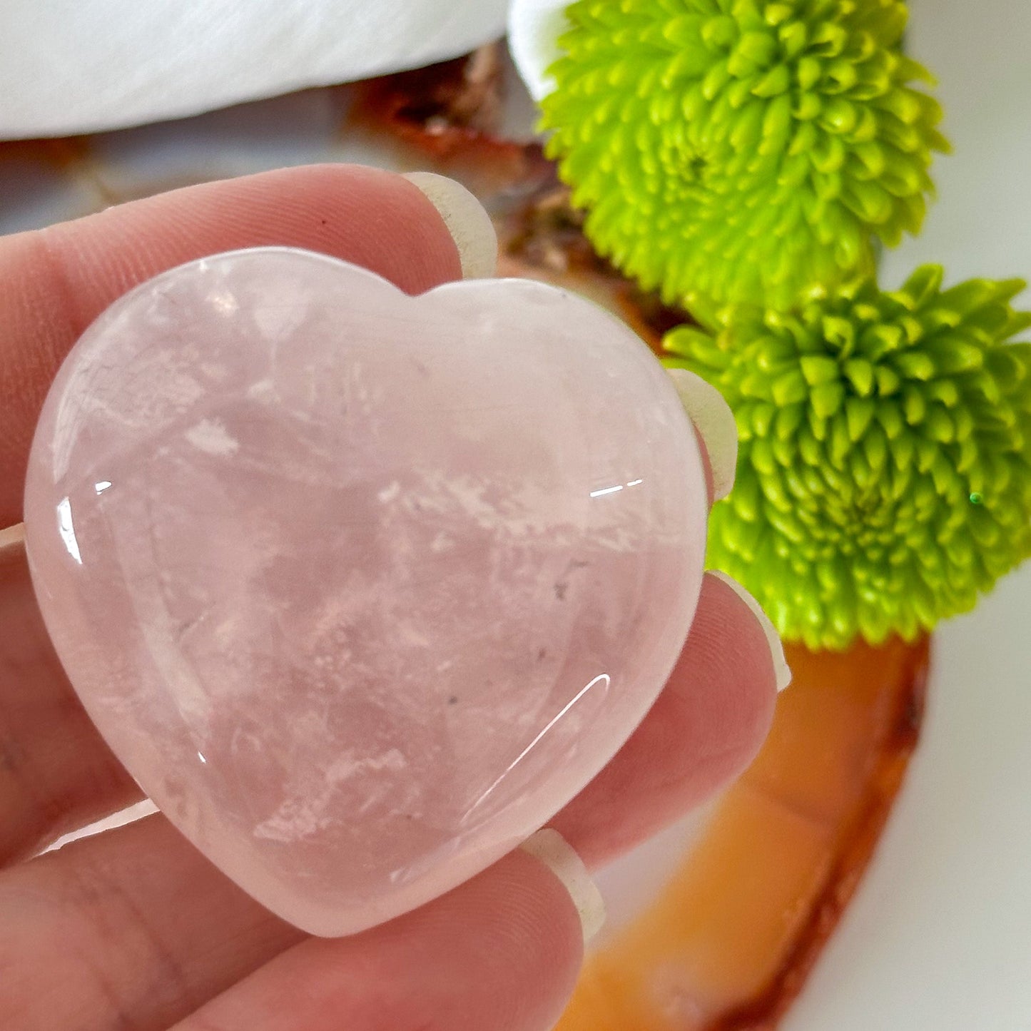 Rose Quartz Heart #819-Happily Zen