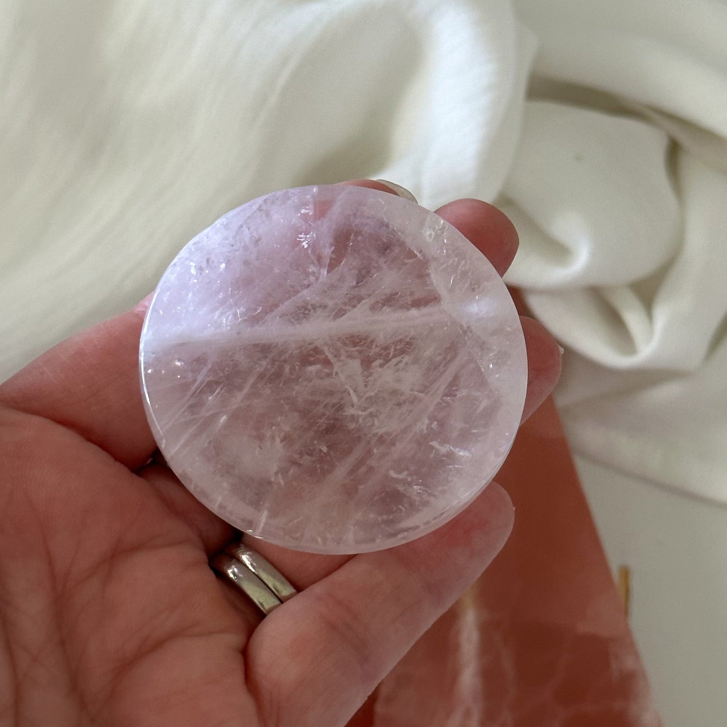 Rose Quartz mini dish #644-Happily Zen
