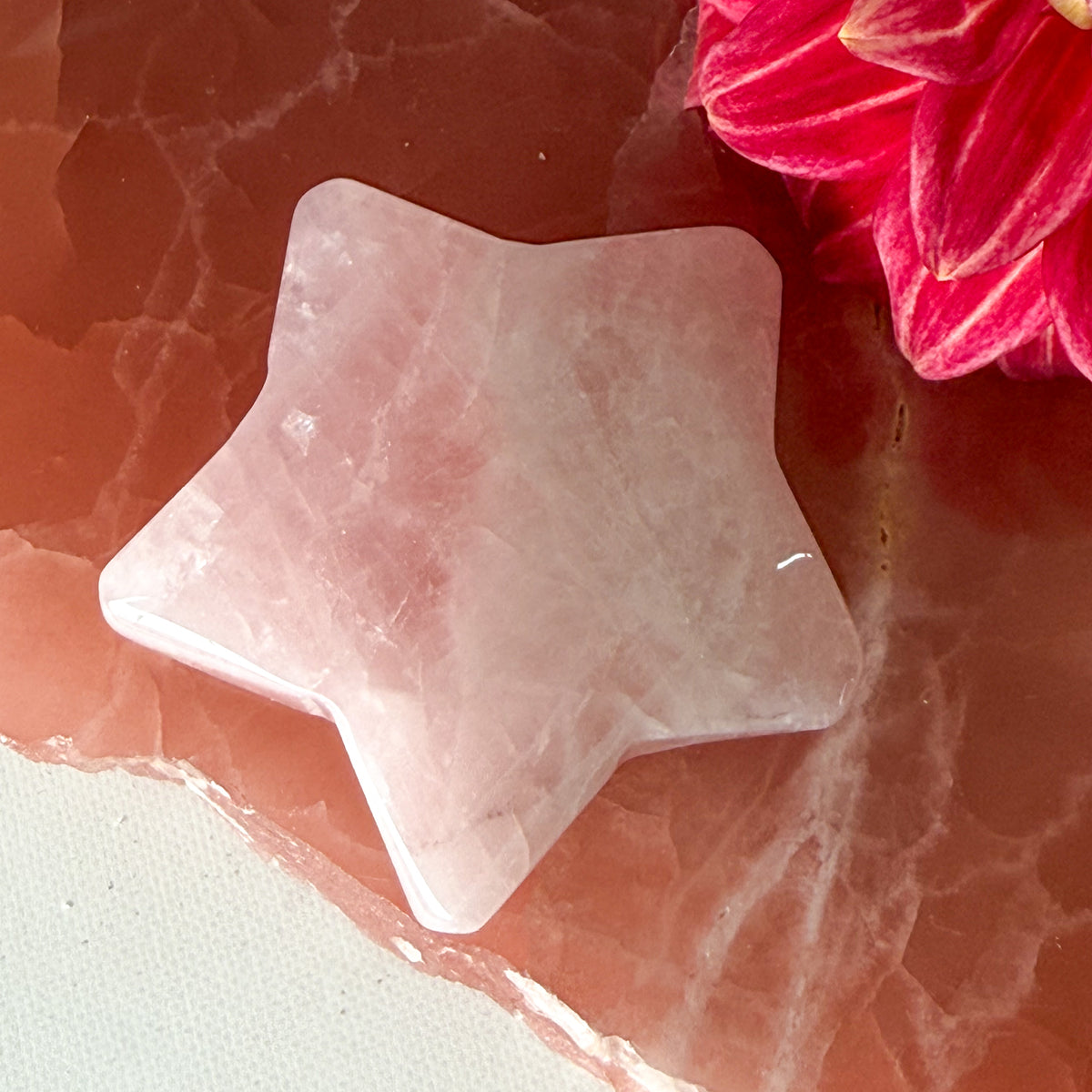 Rose Quartz Star #1118-Happily Zen