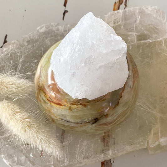 Rough Clear Quartz #456-Happily Zen