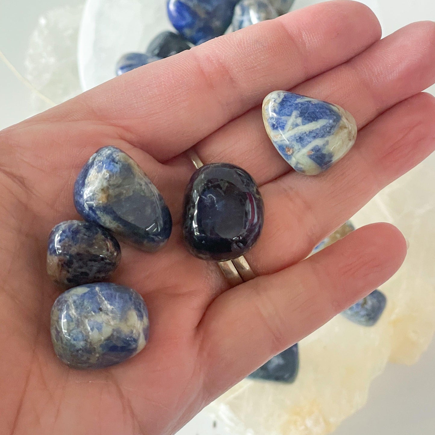 Sodalite Tumble Stone-Happily Zen