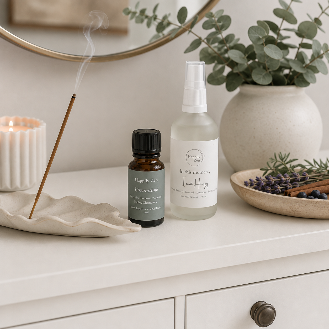 Aromatherapy and Wellbeing-Happily Zen