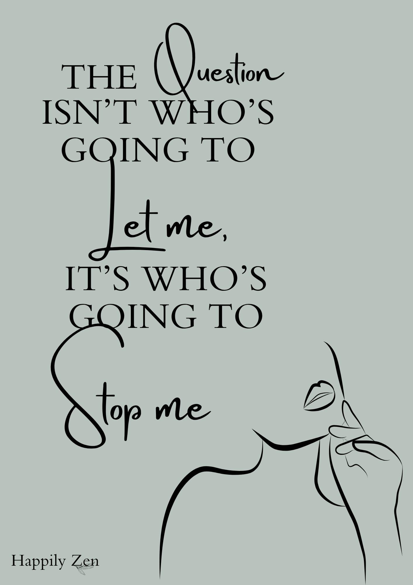 The question isn't...Digital Download-Happily Zen