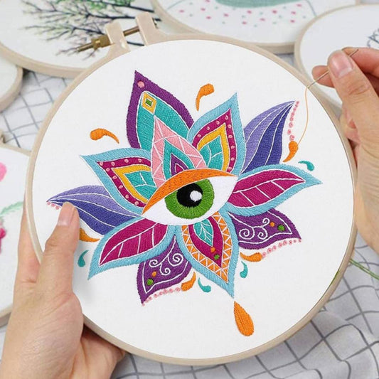 Evil Eye Embroidery Kit #1253-Happily Zen