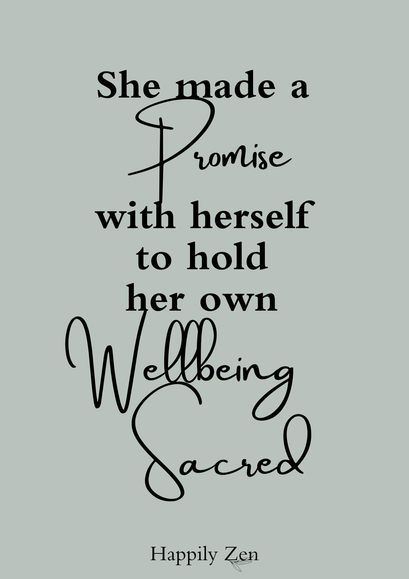 She made a promise...Digital Download-Happily Zen