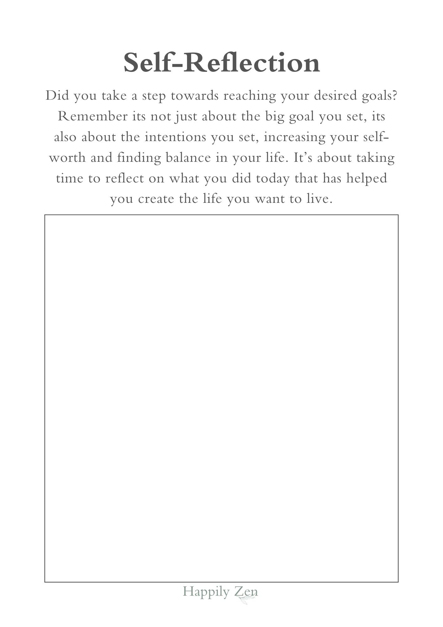 30 Day Journal of Self Discovery-Happily Zen