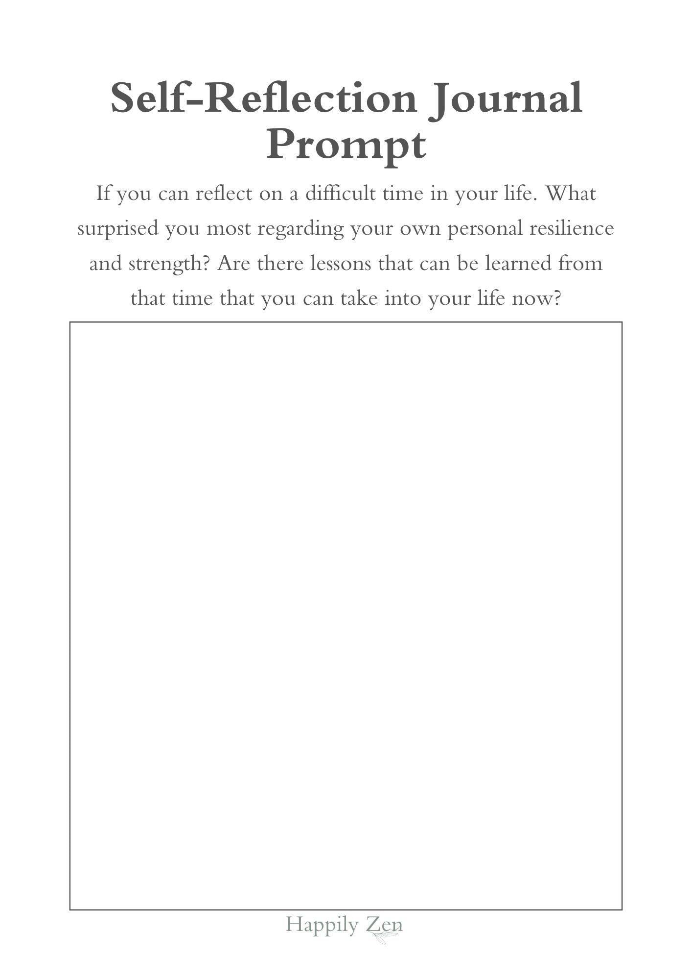30 Day Journal of Self Discovery-Happily Zen