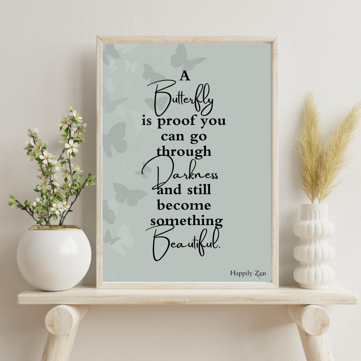 A butterfly is proof...Digital Download-Happily Zen