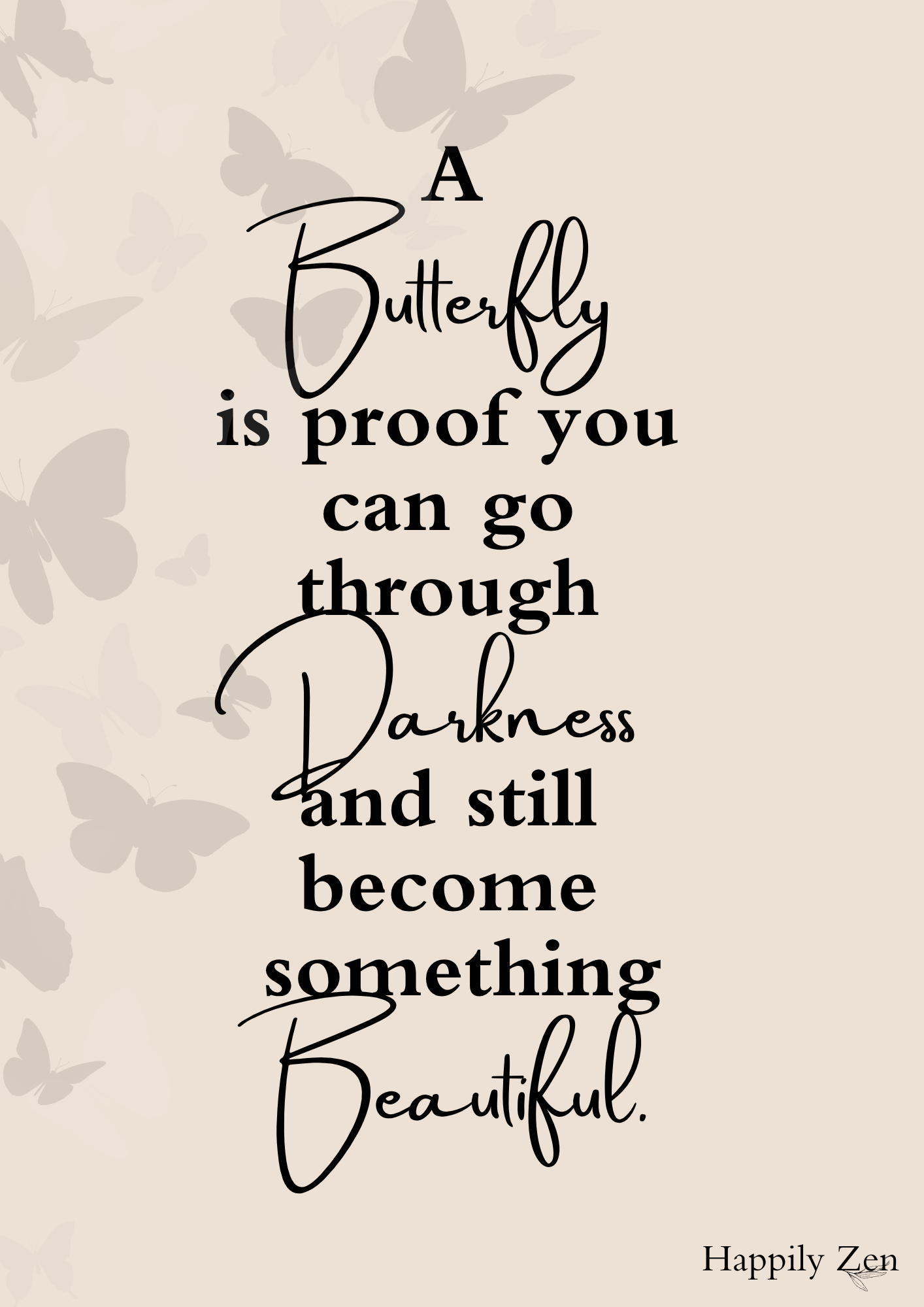 A butterfly is proof...Digital Download