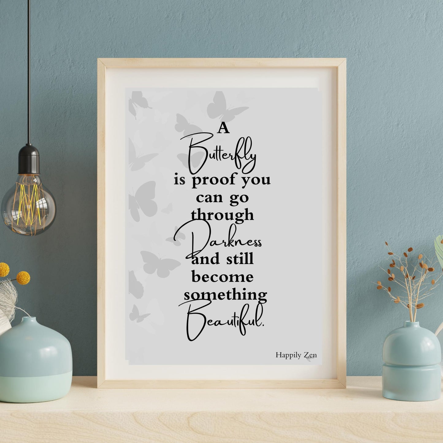 A butterfly is proof...Digital Download-Happily Zen