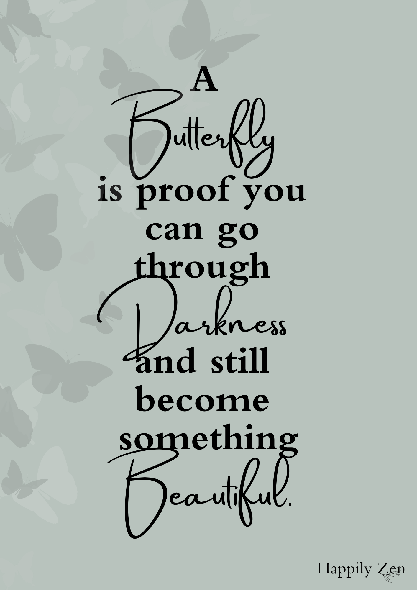 A butterfly is proof...Digital Download