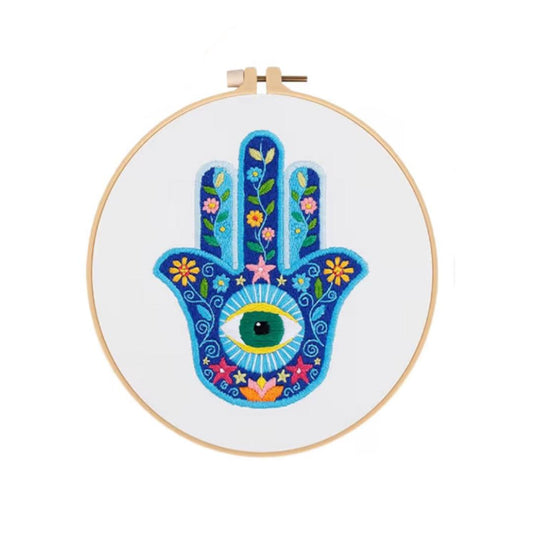 Evil Eye Embroidery Kit #1251-Happily Zen