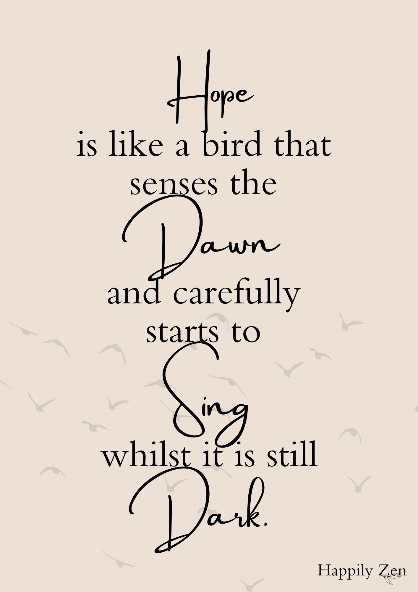 Hope is like...Digital Download-Happily Zen