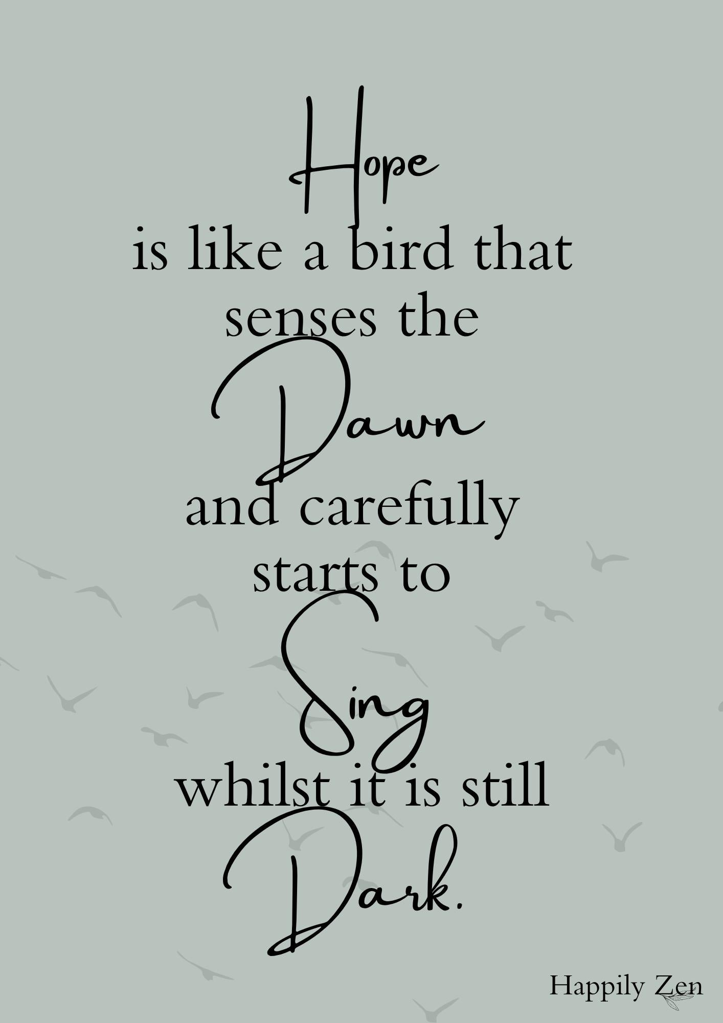 Hope is like...Digital Download-Happily Zen