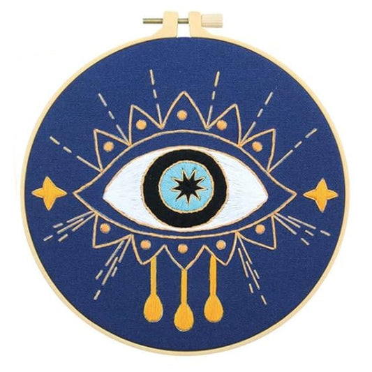 Evil Eye Embroidery Kit #1250-Happily Zen