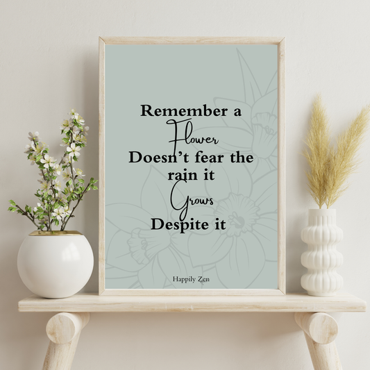 Remember a flower...Digital Download