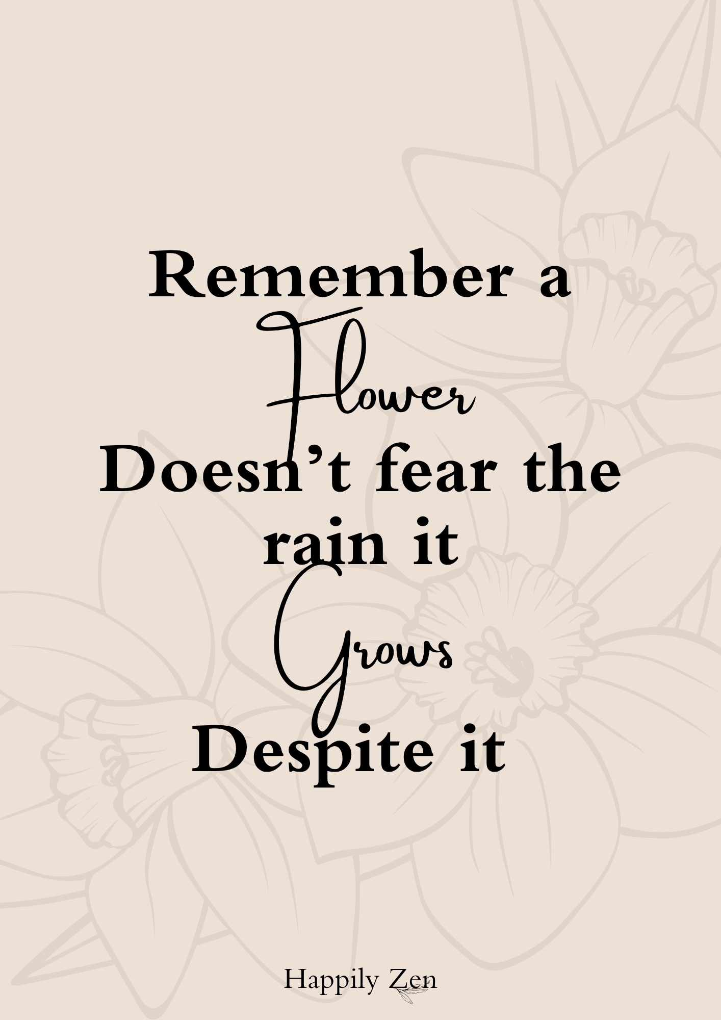 Remember a flower...Digital Download