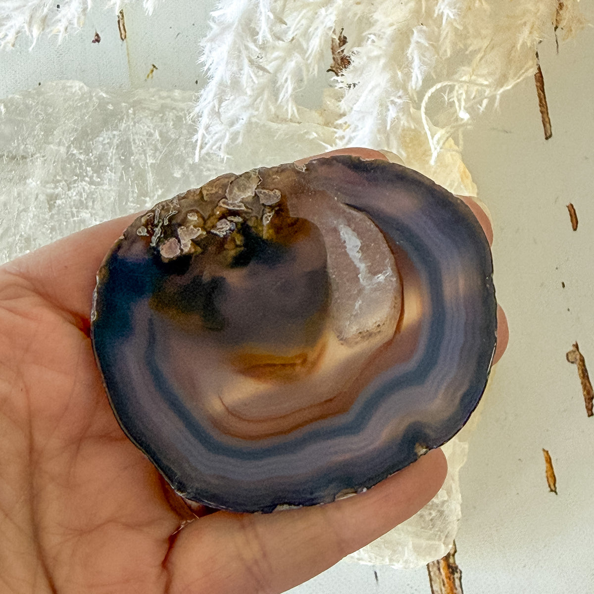Agate Slice #1455-Happily Zen