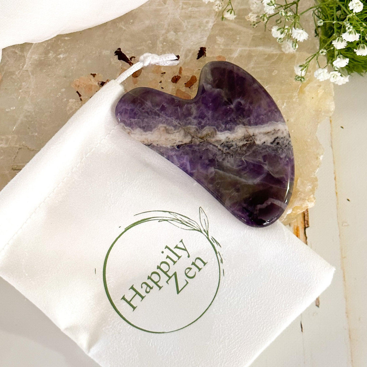 Amethyst Gua Sha-Happily Zen