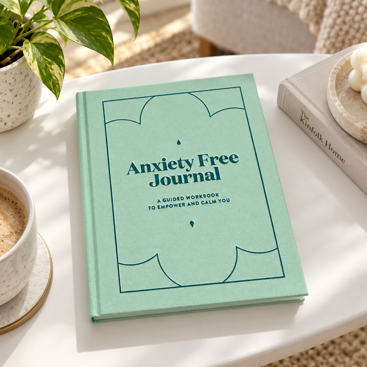 Anxiety Free Journal - A Guided Workbook to Empower and Calm You #727-Happily Zen