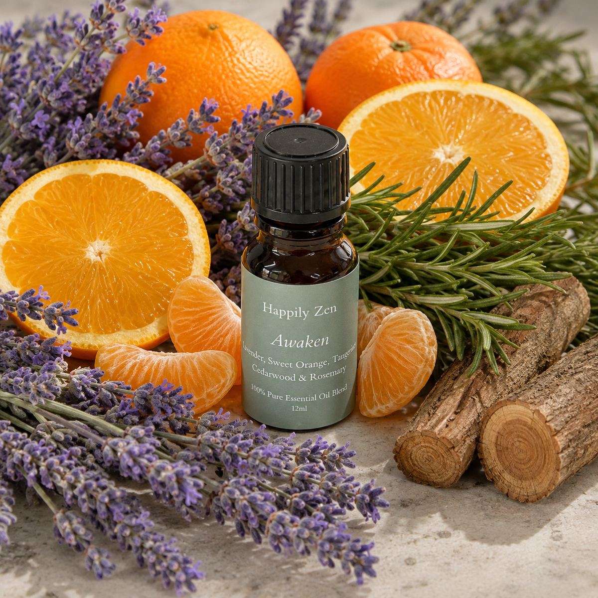 Awaken Essential Oil Blend (12ml)-Happily Zen