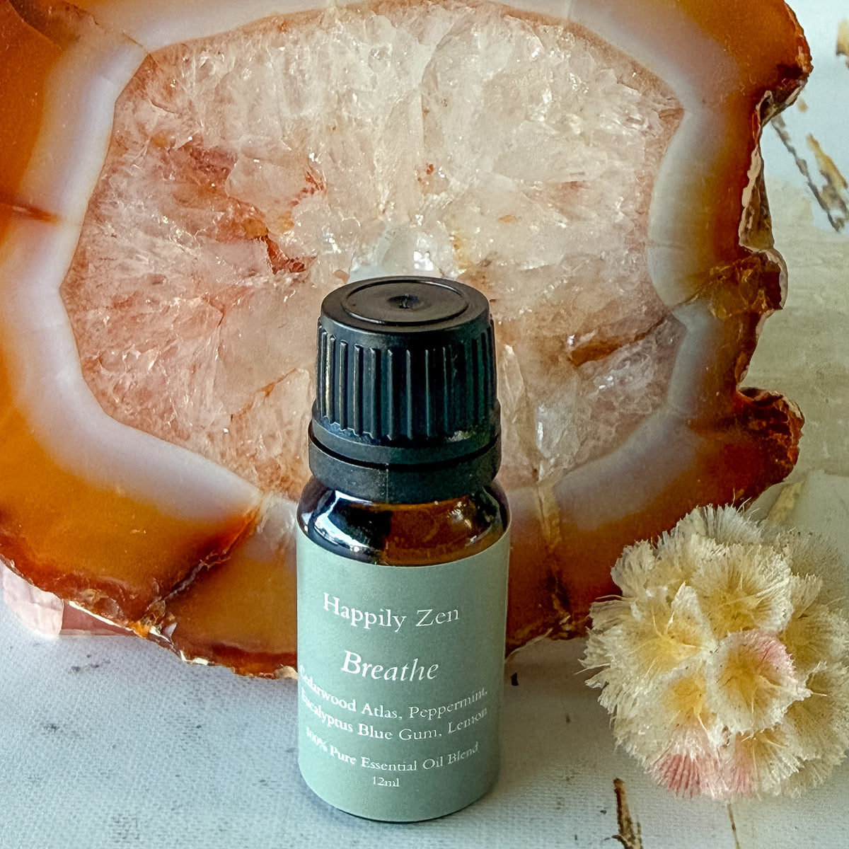 Breathe Essential Oil Blend (12ml)-Happily Zen