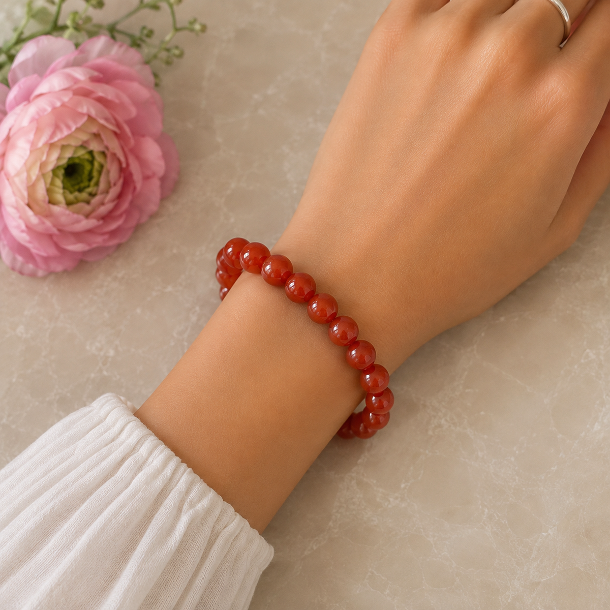 Carnelian Bracelet-Happily Zen