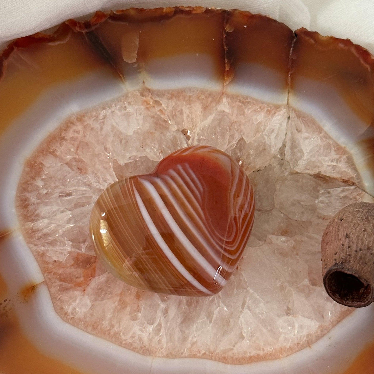 Carnelian Heart #666-Happily Zen
