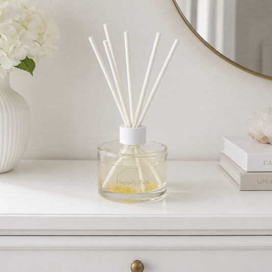 Citrine and Clear Quartz Reed Diffuser